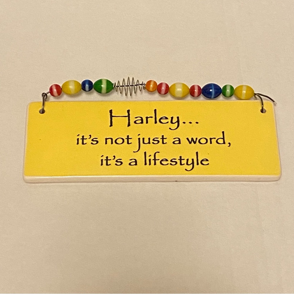 Harley Davidson Motorcycle Sign “It’s Not Just a Word, It’s a Lifestyle”